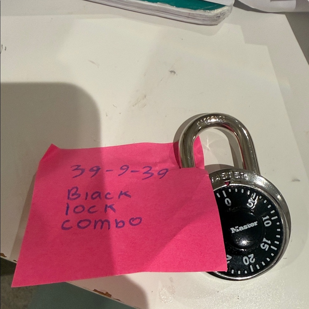 Master Black Combination Lock(Ships from OR)